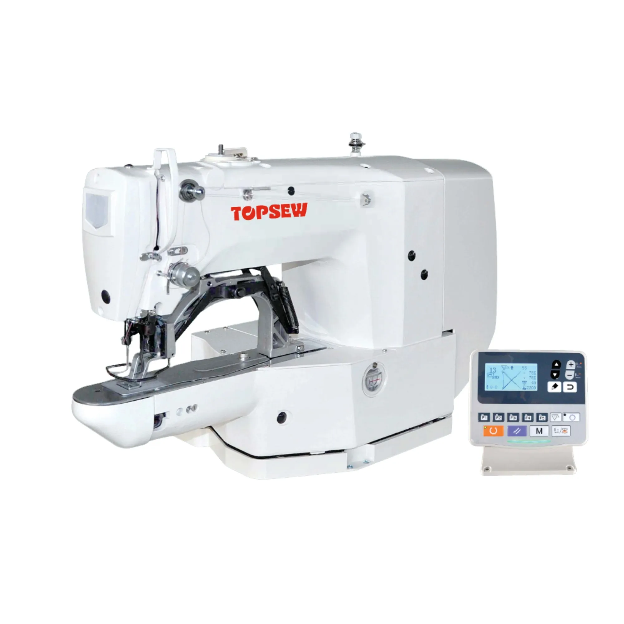 

Компьютеризированная швейная машина для бартакинга TOPSEW TS1900A для квадроциклов и мотовездеходов, высокоскоростная (3000 об/мин), для толстых материалов