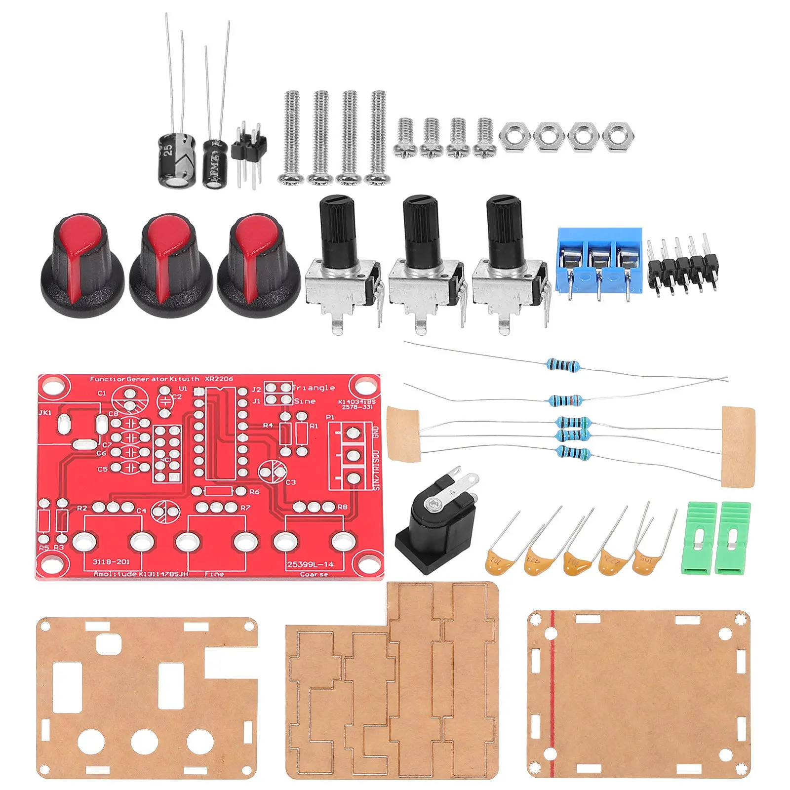 

Профессиональный DIY-набор Xr2206: высокоточный генератор синусоидальных, треугольных и прямоугольных сигналов с частотой 1 Гц-1 МГц и регулировкой амплитуды