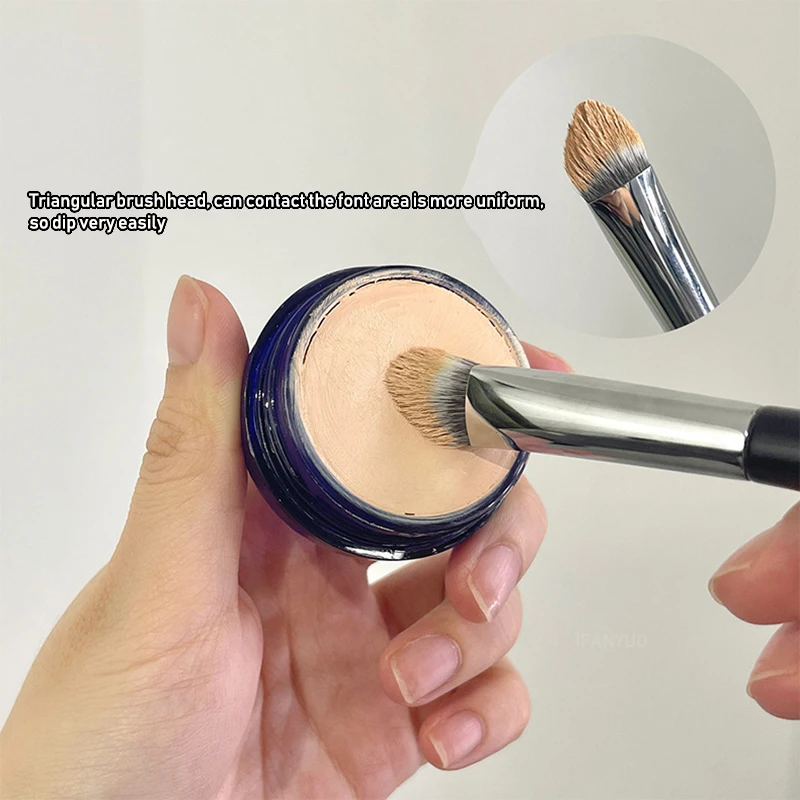 Driehoek Afgeschuinde Concealer Cirkels Acne Borstel Donkere Oogvlekken Concealer Cosmetische Borstel Detail Markering Accenten Make-up Kwasten