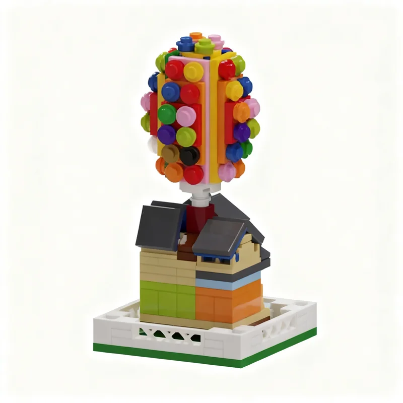 185 قطعة من مكعبات البناء على شكل منزل ديزني، هدايا عيد الميلاد، أفكار تعليمية إبداعية للأطفال