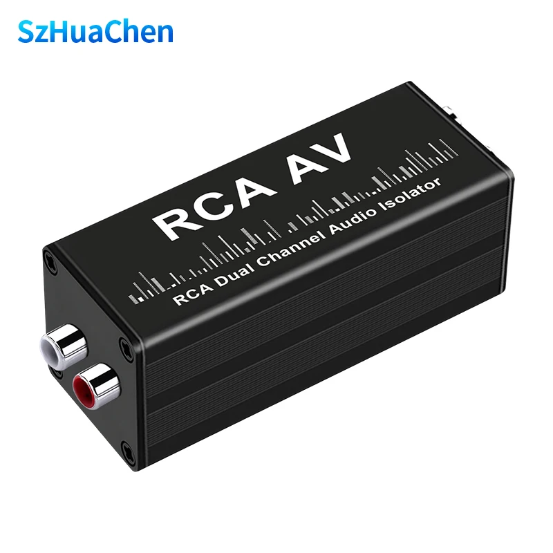 RCA Audio Noise Filter Anti-Interference Suppressor Ground Loop Isolator Eliminate Cancelling for Home Stereo Car Audio System