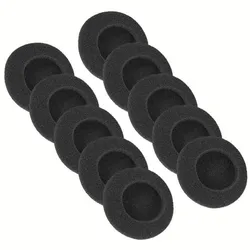 10Pcs Ear Cushions, 45mm Foam Ear Covers,  Headphone Replacement Earbuds Ear Tips for Headset Diameter of 4.3-4.8cm Ear Pads