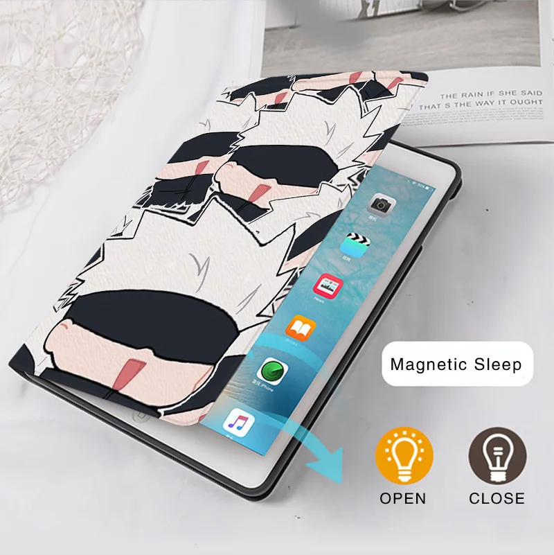 Satoru Gojo Anime Cover Case For iPad 10.2 7th 8th 9th 10th Air 2 3 4 5Mini 1 2 4 5 6 Case Luxury Silicone iPad Pro 11 10.9 12.9