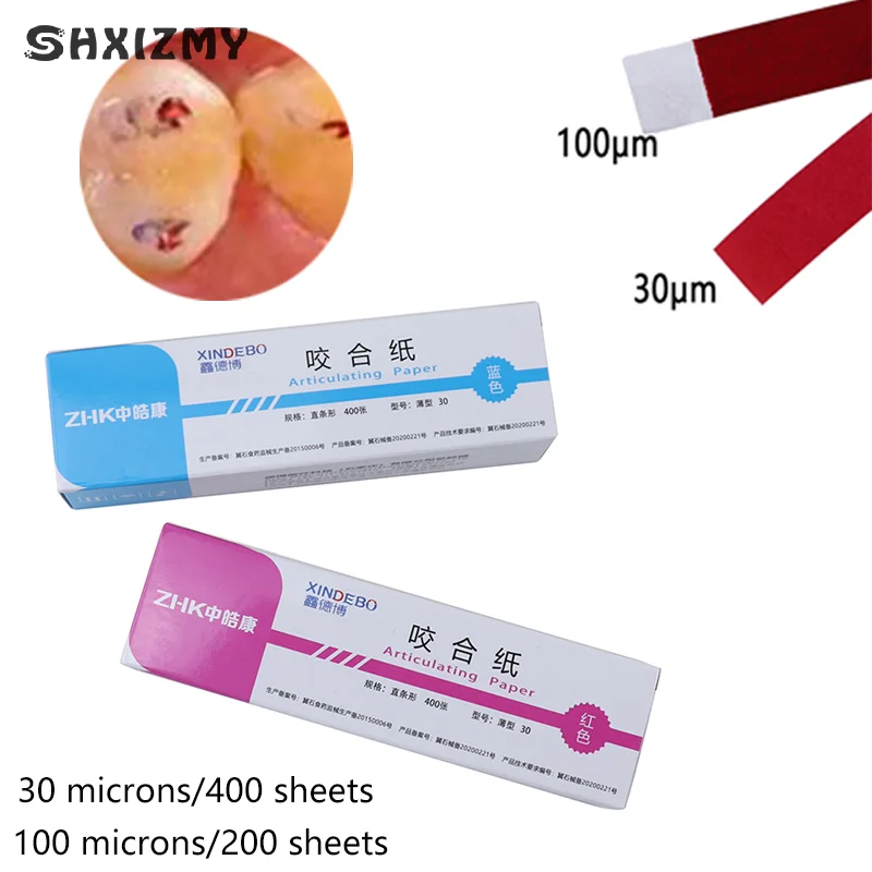

Dental Articulating Paper Strips Double-sided Bite Paper Oral Teeth Care Whitening Dentist Material Tools