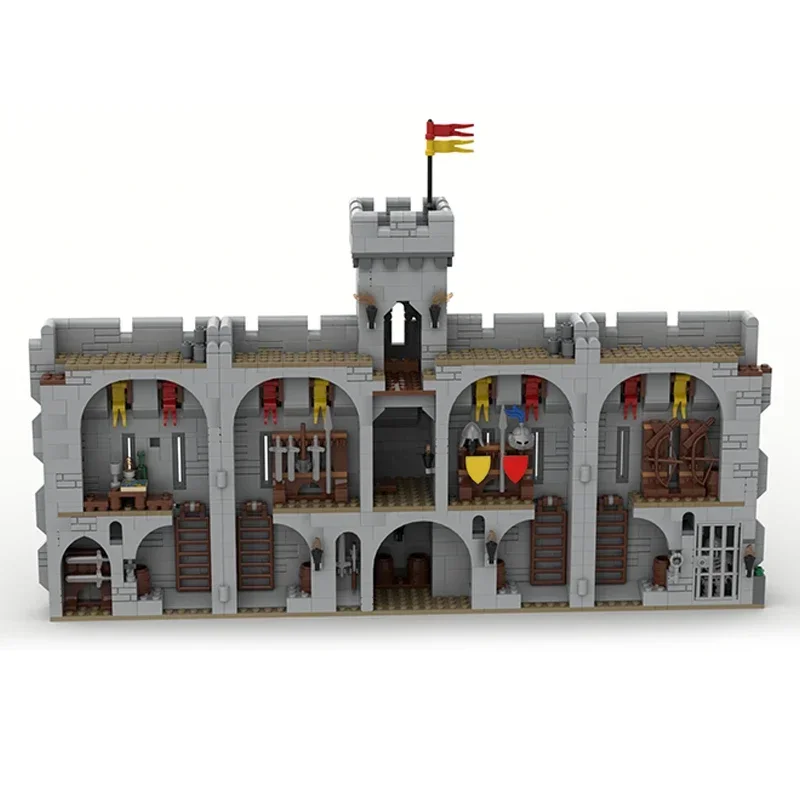 Bloques de construcción Moc modelo de fortaleza Castillo Torre defensa ladrillos técnicos DIY montaje juguetes de construcción para niños regalos de vacaciones