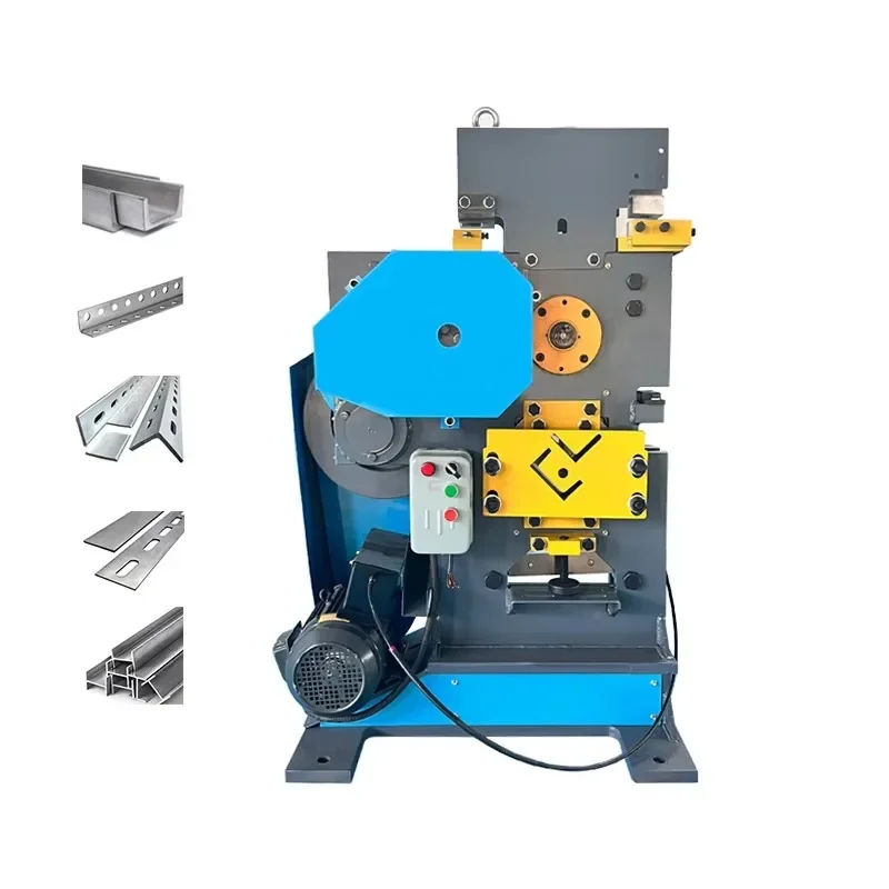 New Multi Functional Hydraulic Ironwork Punching and Shearing Machines Sheet Metal Hydraulic Punch Hole Machine Factory Price