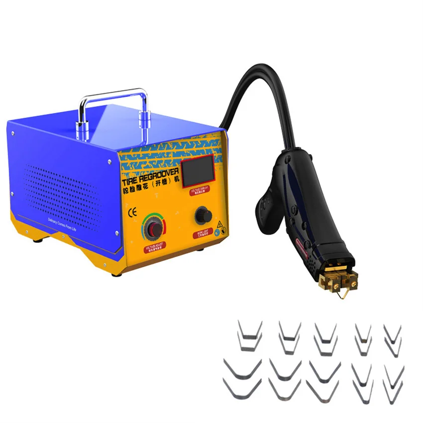 1000W Digital Tire Regroover Tire Rubber Engraver Truck Car Rubber Tyres Grooving Electric Rubber Cutting Power Machine