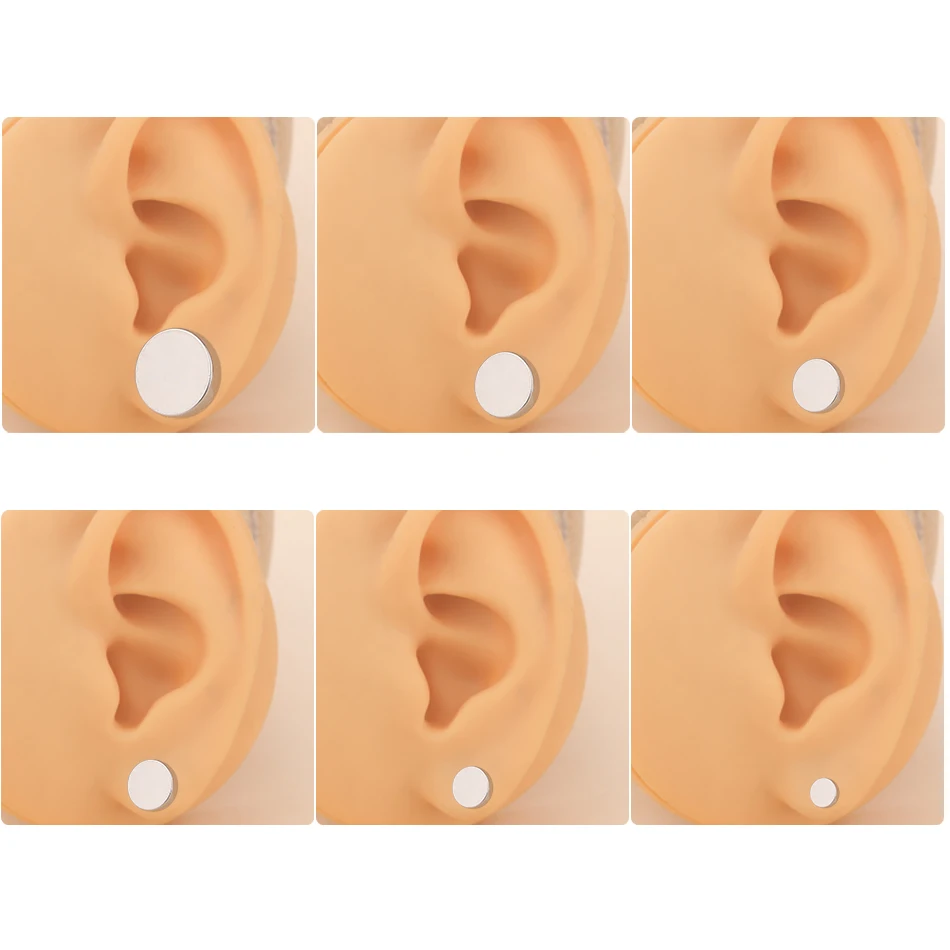 1Pair Stainless Steel Ear Plugs Earlets Ear Expanders Gauges Earrings for Women Men Body Piercing Jewelry 1.6mm-16mm image 2