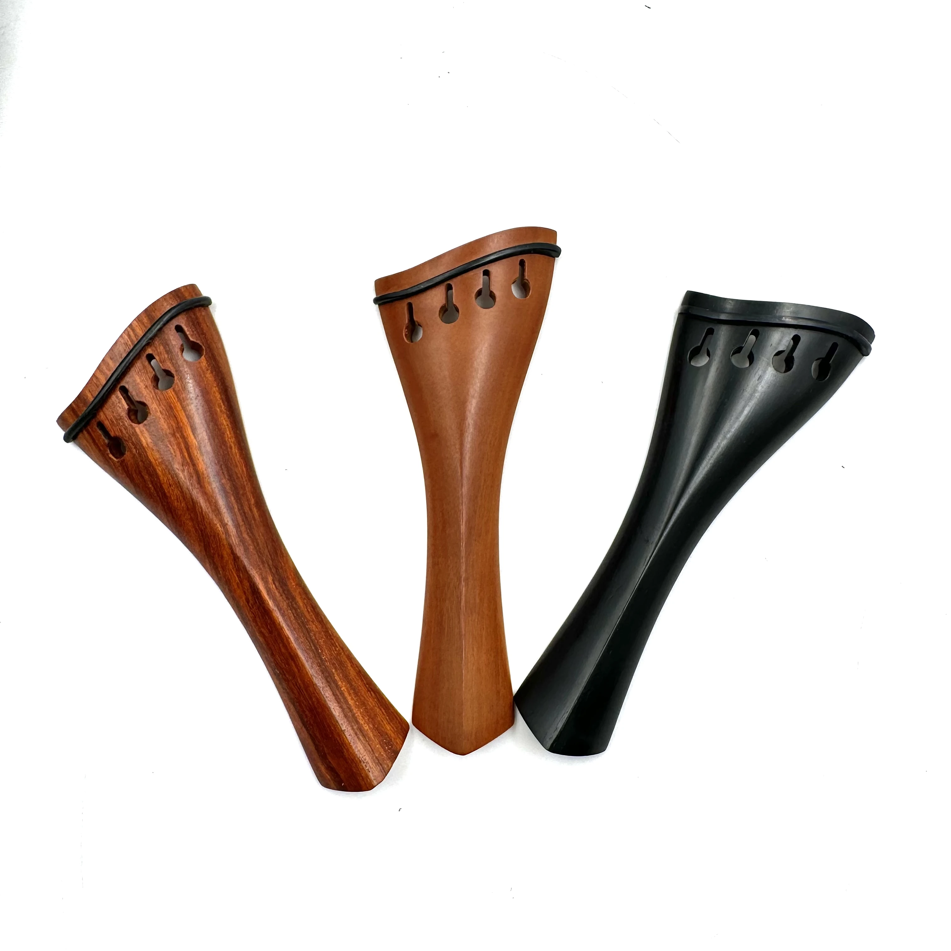 Baroque Style 4/4 Violin Tailpiece natural ebony wood rosewood jujube wood Fiddle tailpieces Violin parts accessories fittings