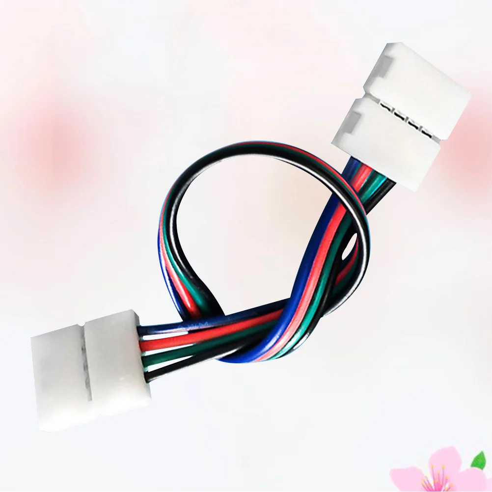 

Led Strip Connector 5050 Solder-Free Rgb Light Bar Double Head Cable For Strip Lamp Decoration Illumination