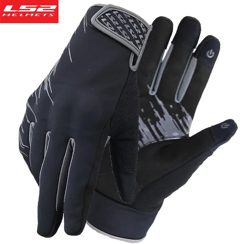 

LS2 Original Motorcycle Riding Gloves Winter Windproof Warm Wear-resistant Full Finger Luvas Motocross Motorcycle Accessories