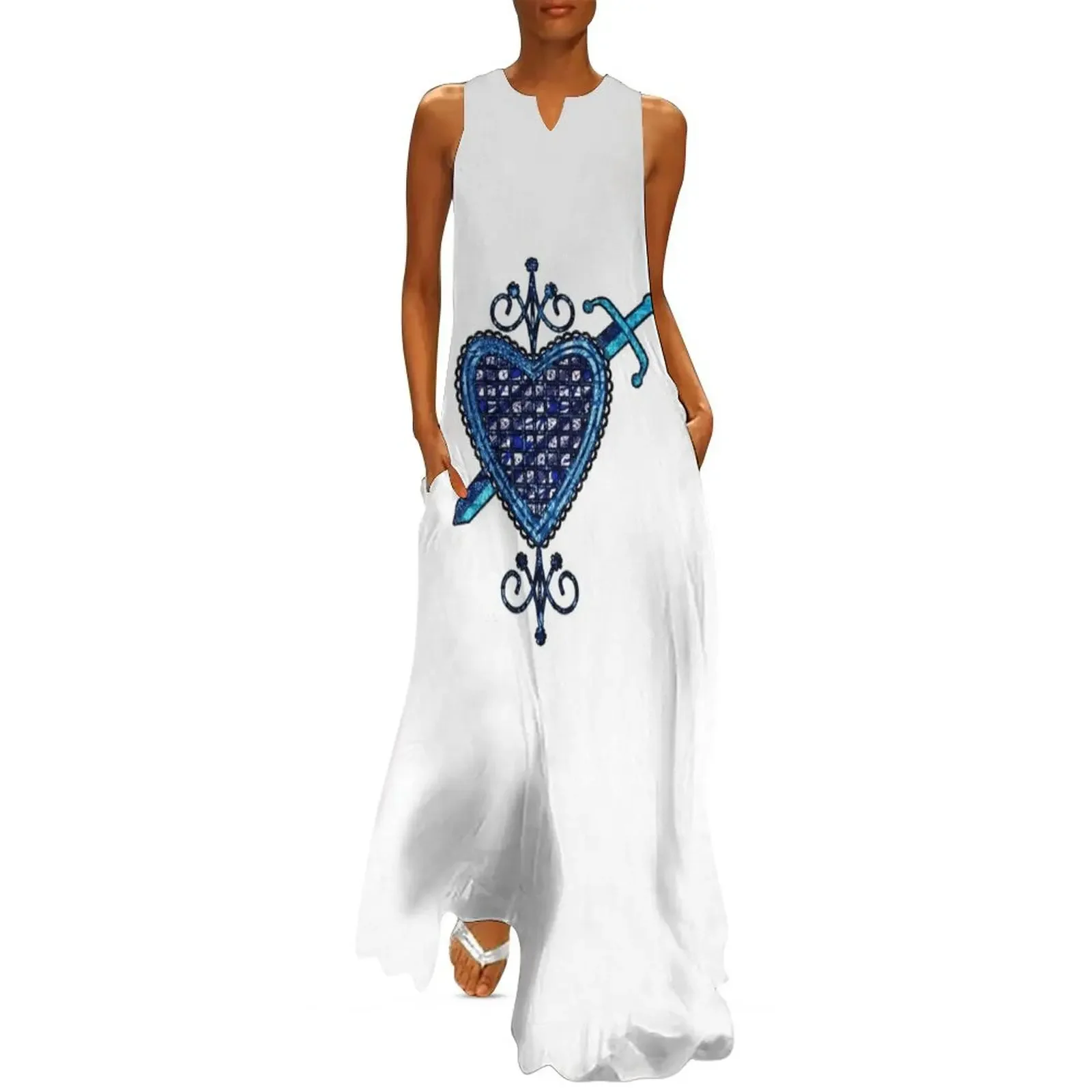 

Erzulie Dantor Veve Sigil Long Dress bandage dress luxury evening dress woman for wedding wedding guest 2025