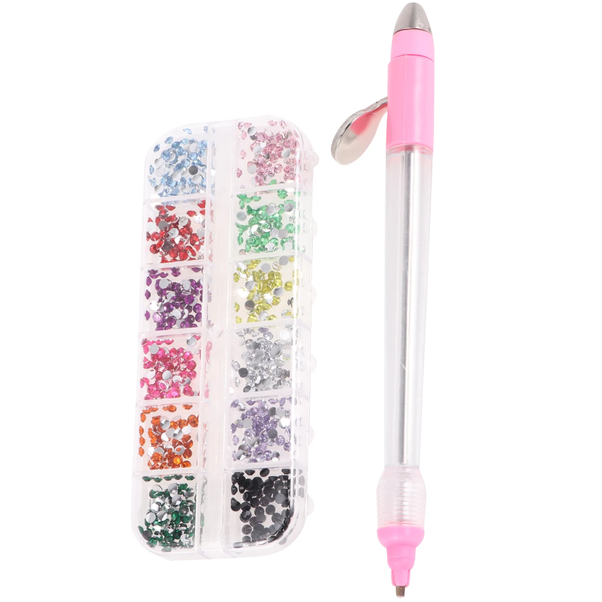 Strass-Set, Maniküre-Werkzeuge, funkelndes Dekorationsset für DIY-Kunst, Handwerk, Salon, Nagelwerkzeuge, Nagelkunst-Dekoration