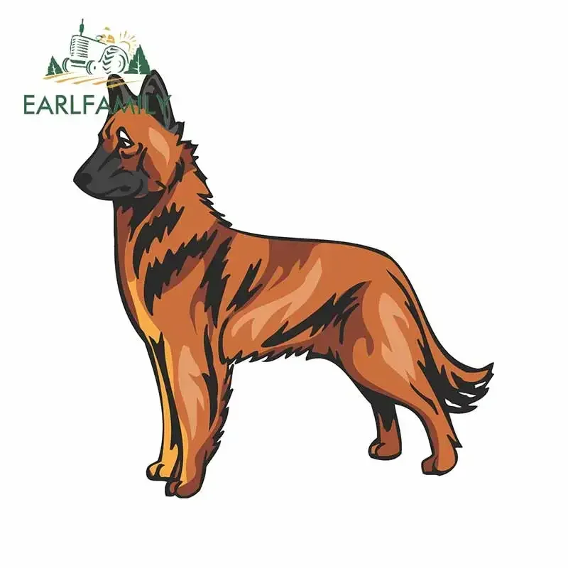 

EARLFAMILY 13см x 12.8см наклейка на автомобиль с изображением милого полицейского собаки-пёсика, для ноутбука, серфборда, бампера, автомобильные аксессуары