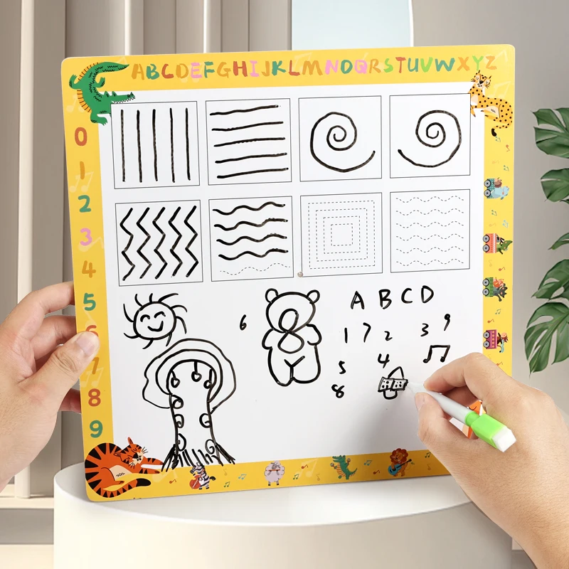 Zabawki Montessori Drewniane Kreatywne Puzzle 3D Klocki Konstrukcyjne Tangram Układanka Wczesna Edukacja Rozwój Poznawczy Dzieci Nauka Czas Nauczanie