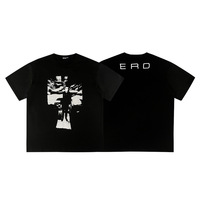 25 Years of Melancholy Rich Second Generation Alphabet Slogan Illustration Printed Short Sleeve Heavy High Street T-shirt