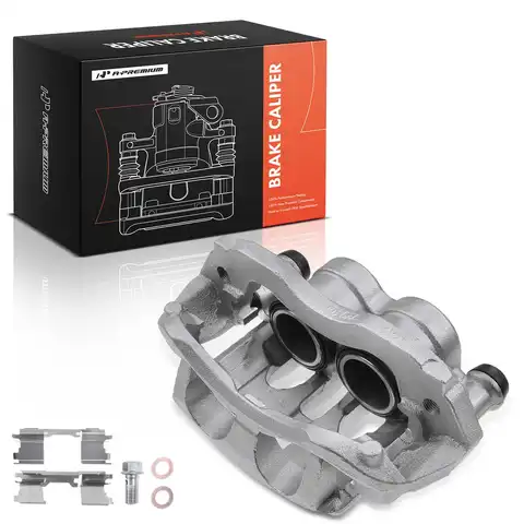 A-Premium Front Passenger Brake Caliper with Bracket for Mercedes-Benz Sprinter 3500 2010-2018 Dodge Sprinter 3500 2007-2009