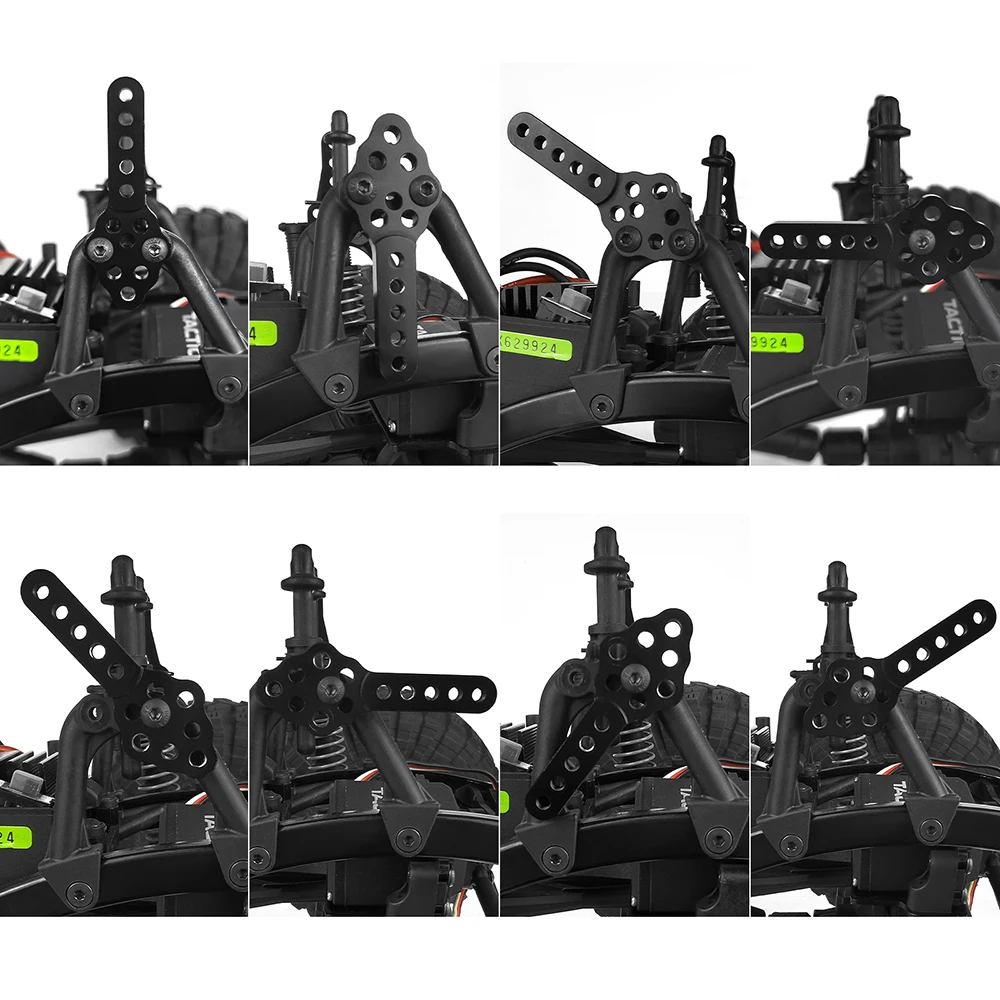 AXSPEED Aluminum Alloy Adjustable Front Rear Suspension Shock Mount Lift Kit for Axial SCX10 1/10 RC Crawler Car Upgrade Parts