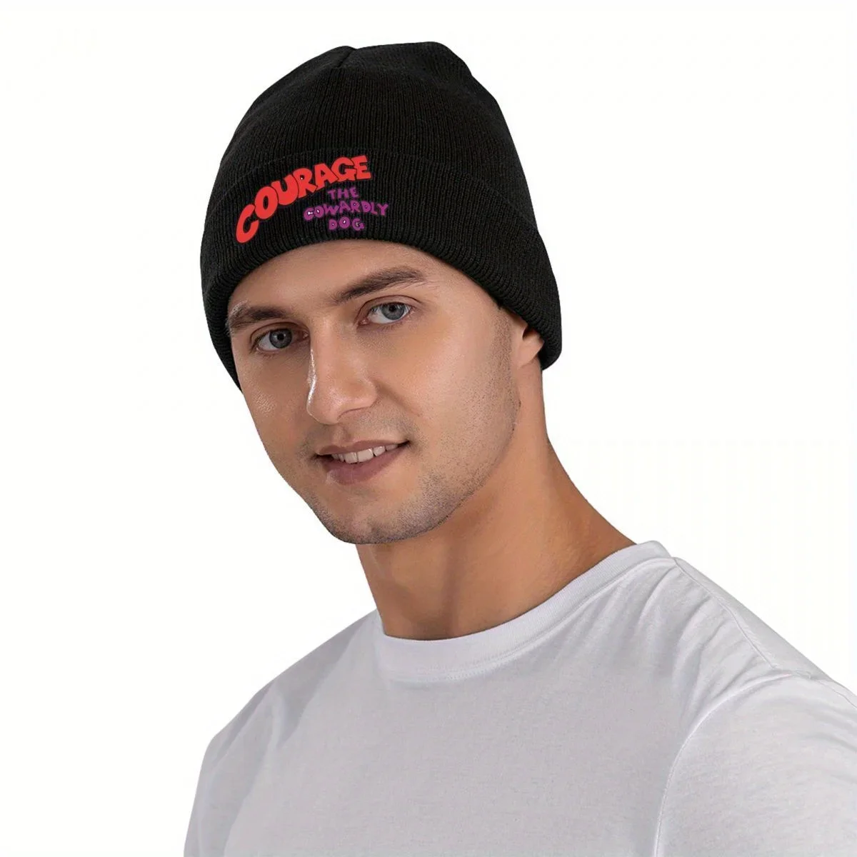 2026 Cowardly Dog Courage Logo Bonnet Hats Beanie Hats Design Knitted Hat Autumn Street Y2K Unisex Adult Gym Head Wrap Cap