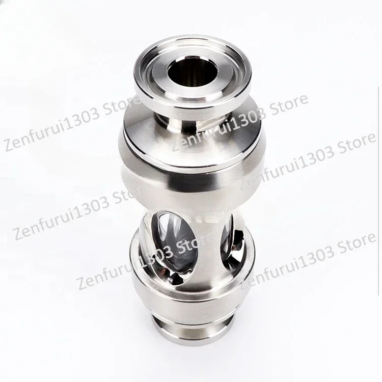 Sanitary pipe fittings high quality stainless steel aseptic mini type tubular sight glass with protective cover