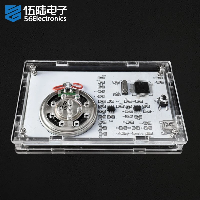 Colorful LED Music Spectrum Display Speaker Welding Electronic DIY Kit 51 Single Chip DIY Spare Parts