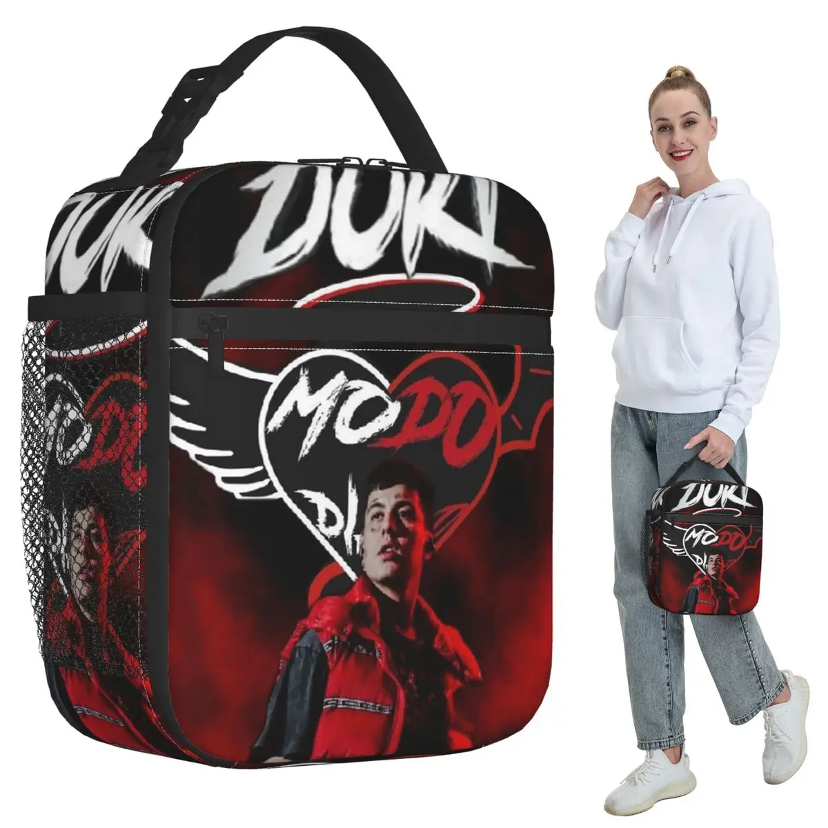 Duki Singer Rapper Accessories Insulated Lunch Bag for Women Office Cooler Thermal Food Box Tote Portable Lunch Boxes Container