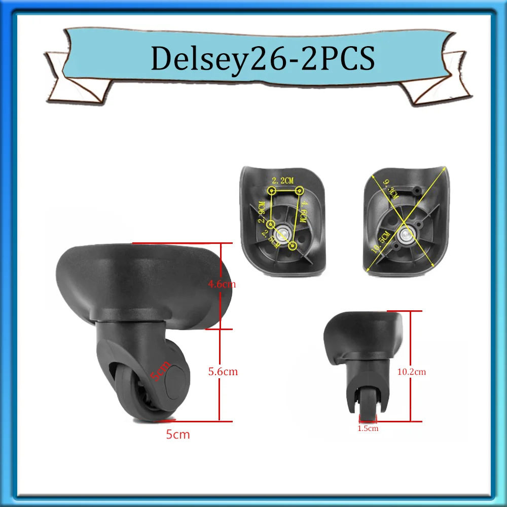 Roda Universal para Reparação Mala de Viagem, Smooth Salvar Esforço, Adaptar para Delsey Silent Wheel Acessórios de Viagem