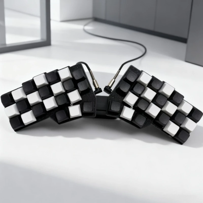 

Проводная разделенная клавиатура Corne V4, индивидуальная RGB-клавиатура с возможностью горячей замены, эргономичная одномодовая разделенная клавиатура для VIAL, левая и правая клавиатура