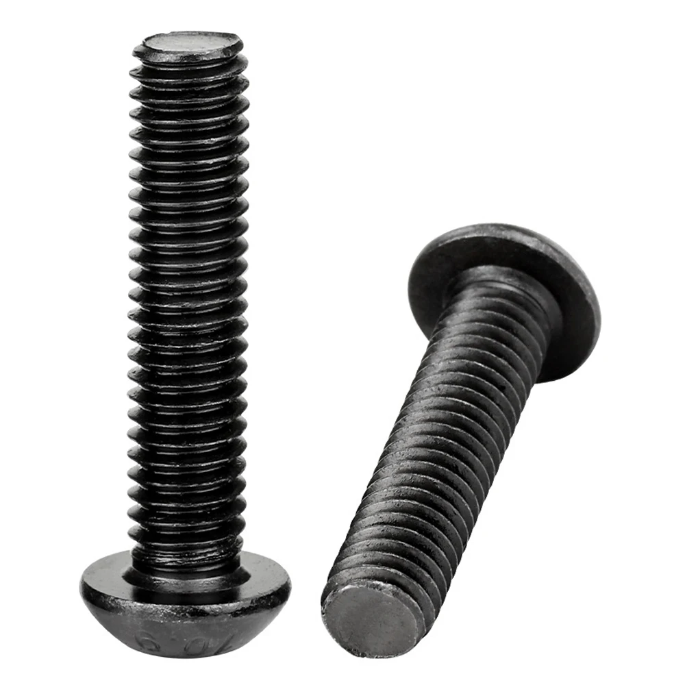 ISO7380 10.9 High Strength Steel Hex Socket Button Head Mushroom Bolts 0# 2#-10# UNC UNF BSW Machine Fastener Screws