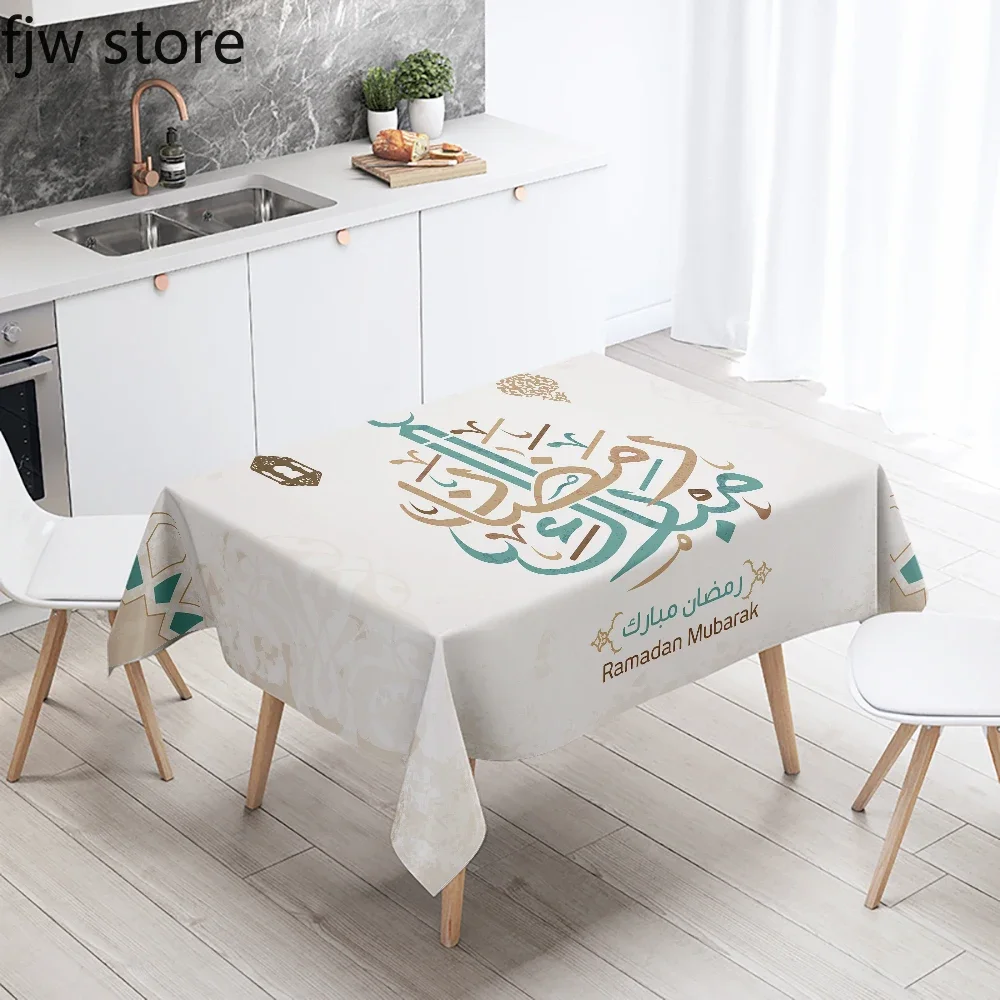 

Ramadan Kareem Decorative Tablecloth Islamic Muslim Mosque Ramadan Mubarak Decorative Tablecloth Home Decoration Anti-fouling