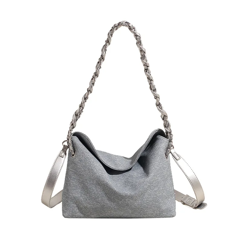 حقيبة حمل بسيطة جديدة لعام 2025 للنساء، محفظة كتف ذات سعة كبيرة، حقيبة يد واسعة ومتعددة الاستخدامات، أنيقة وعملية #5