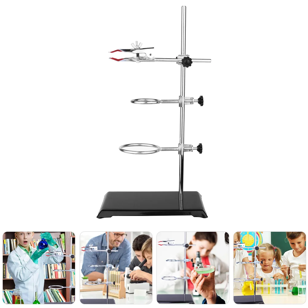 Experimental Support Lab Metalware Instruments Laboratory Rings Table Rod Stand with Clamps Iron Funnel Holder Flip Kit