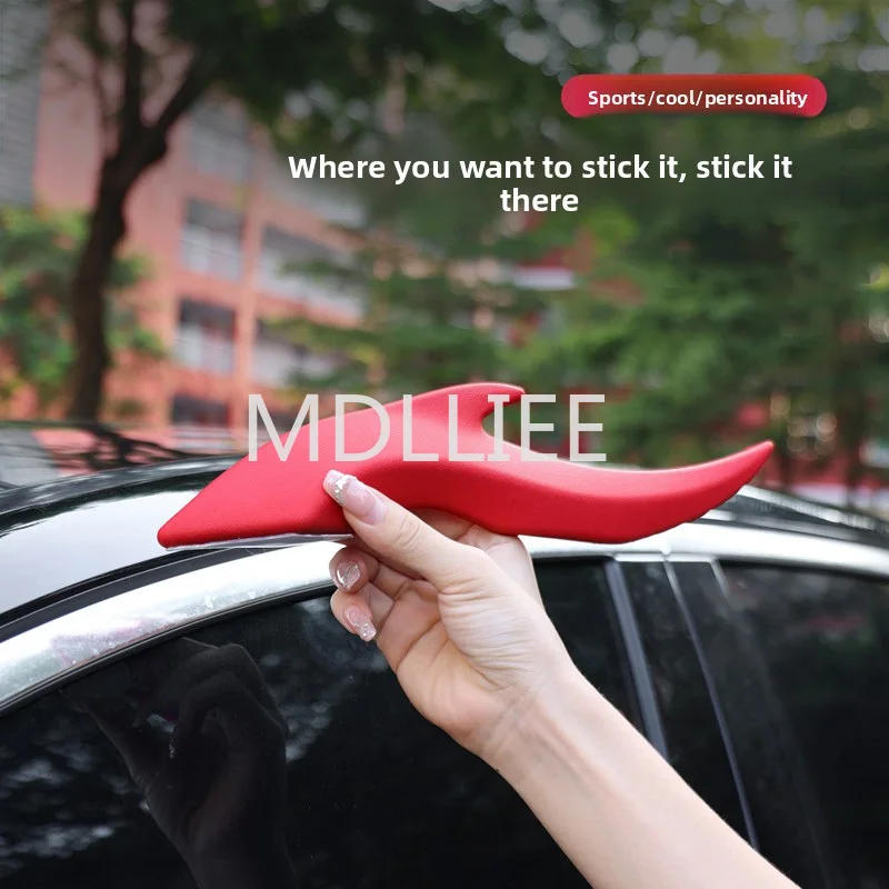 3D Stereo Dragon Horns Sticker Antenna Car Roof Self-Adhesive Auto Decoration Ornaments Car Accessories For Truck SUV Motorcycle