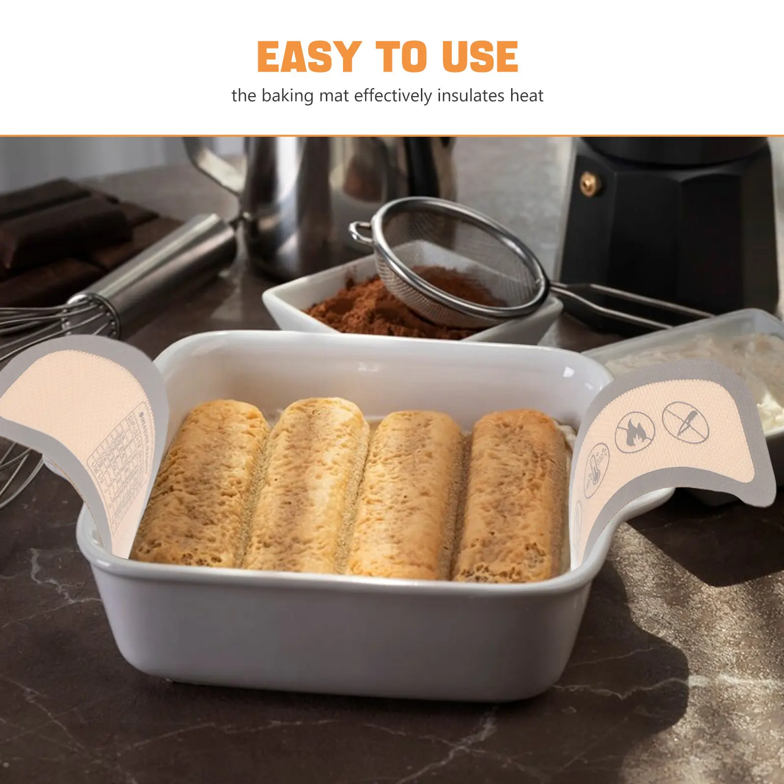 2Pcs Reusable Dough Transfer Mat Heat Insulating Baking Mat for Sourdough Bread Baking Oven Roasting Pastry Tools Multi Scenario - view 5