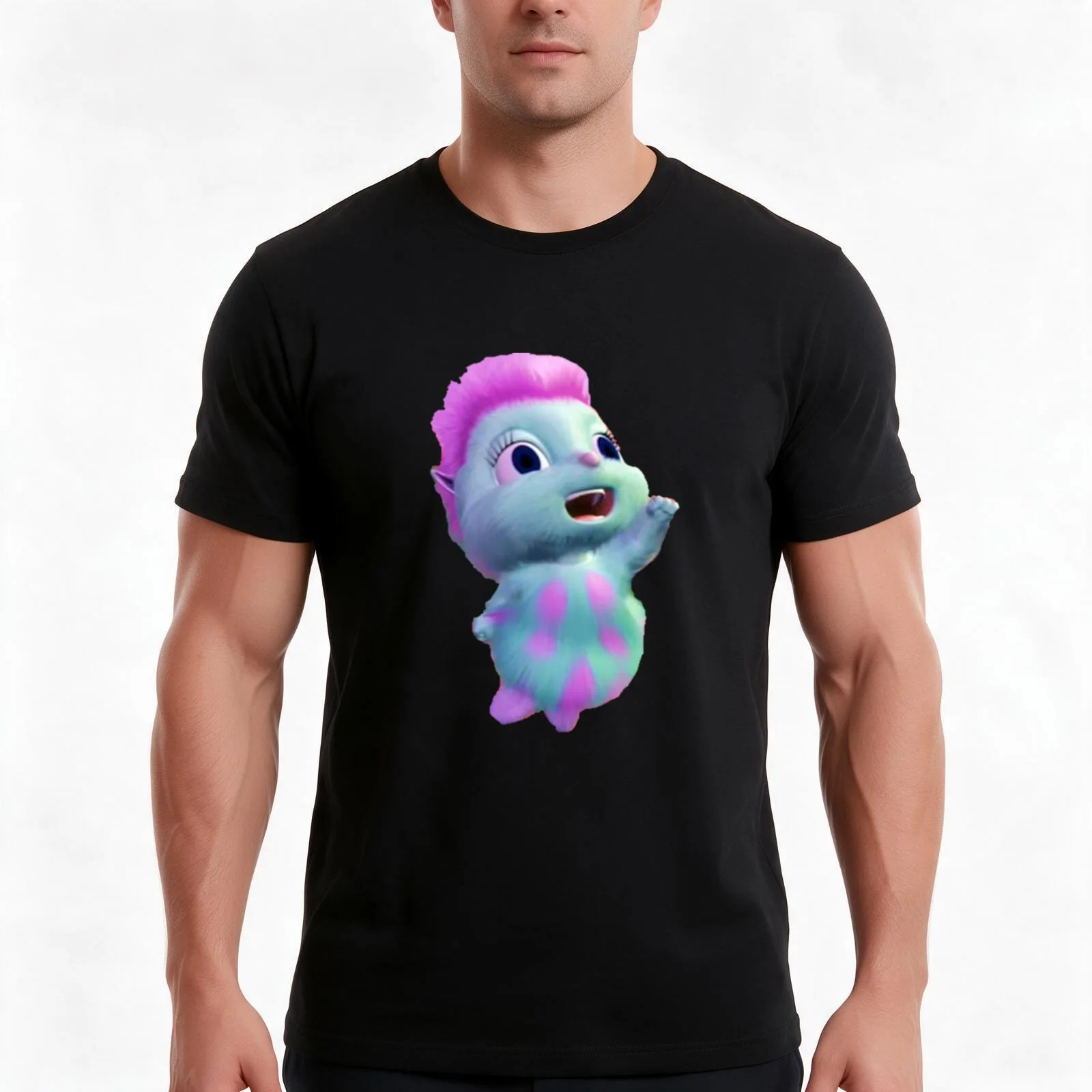 Bibble from Fairytopia? T-Shirt, Summer Casual Cotton Tee, Oversized Streetwear Tops, Vintage Graphic Print, Unisex Men Women