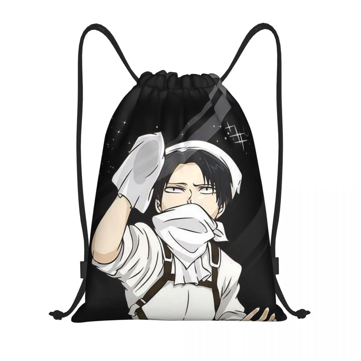 

Attack On Titan Manga Erwin Smith Anime Backpacks Fashion Drawstring Bags Shoes Bag Book Bags for Travel Students