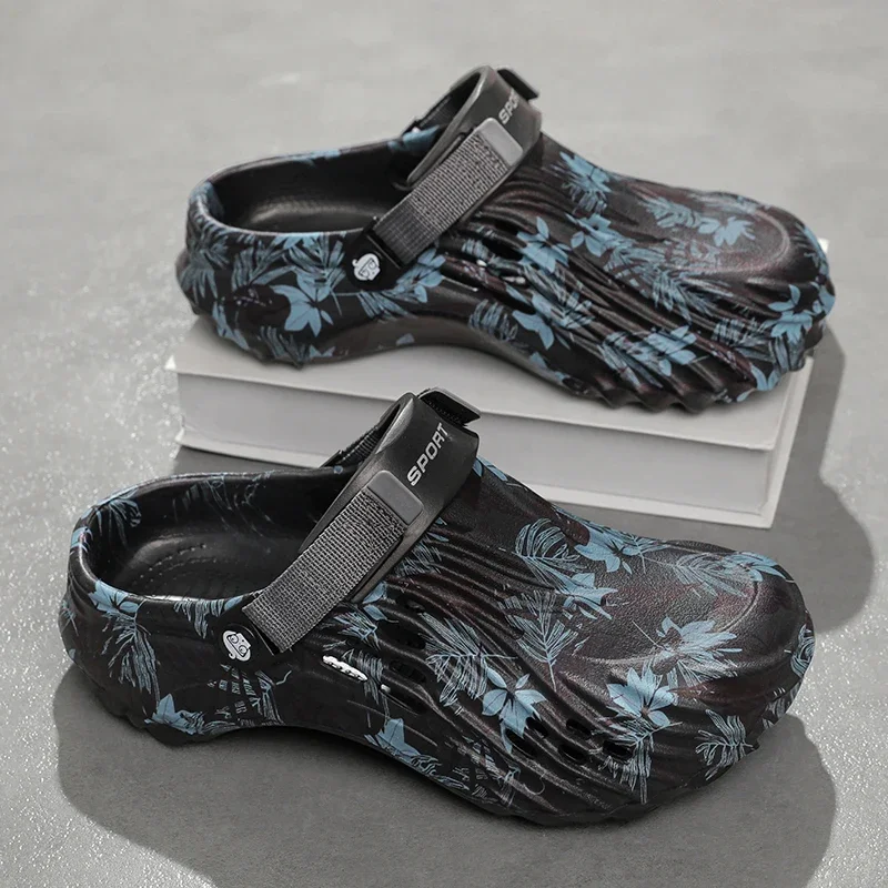 Zapatillas Classis para hombre, zuecos de jardín Eva de verano para hombre, sandalias con plataforma de gran tamaño, zapatillas de deporte para hombre, chanclas para exteriores, zuecos para el hogar