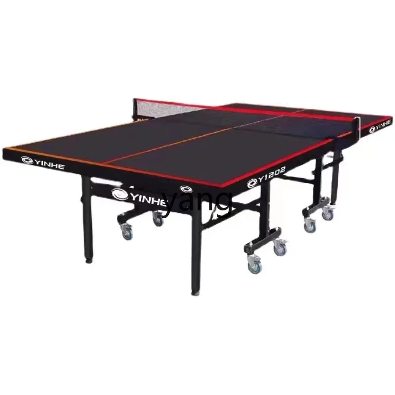 lmm Table Tennis Competition Black Table Top Movable Folding Color Table Household