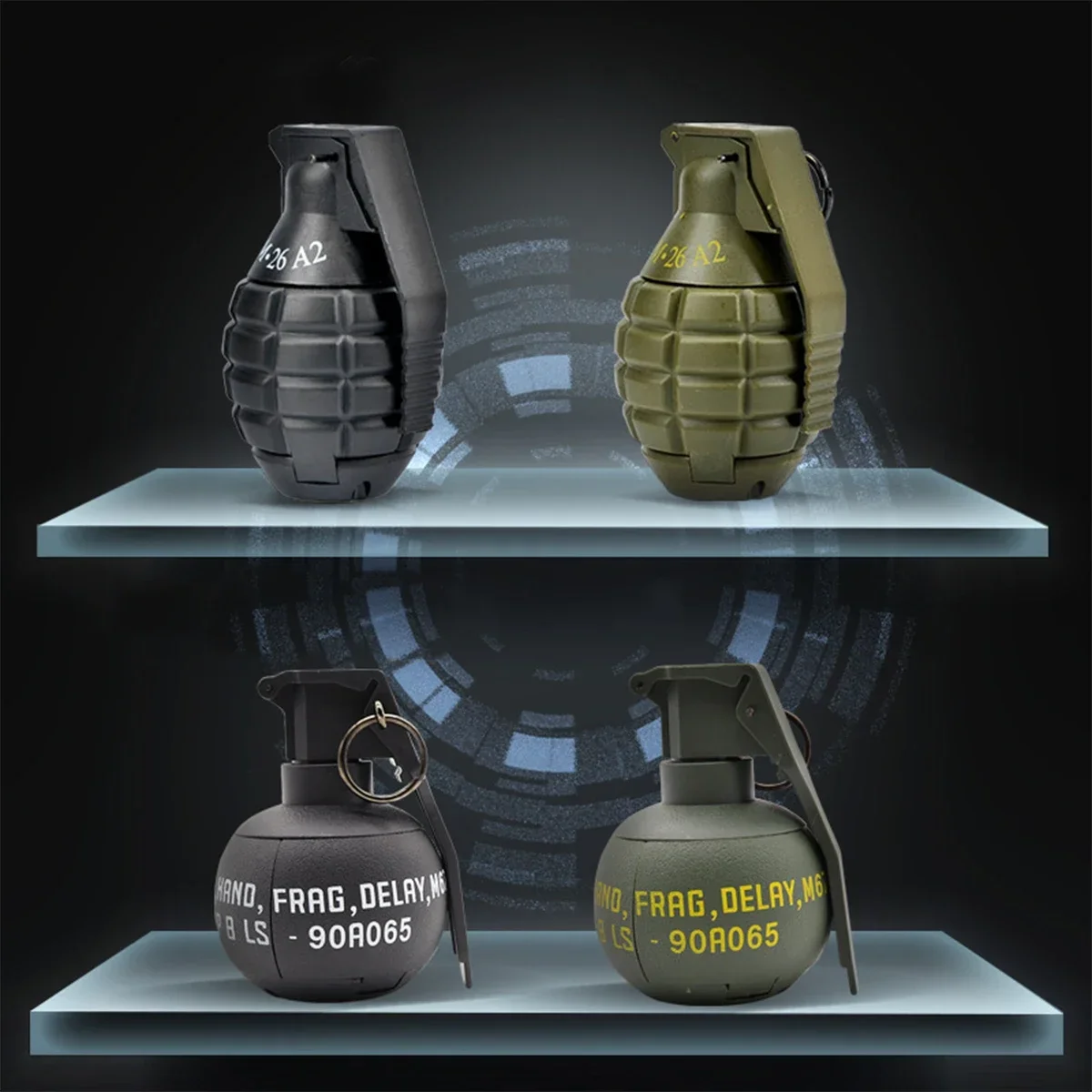 

M26a2 M18 Grenade Toy Gel Ball Launcher Water Bomb Burst Reuse Simulation Children's Toy Cs Nylon Material for 6mm-8mm Outdoors