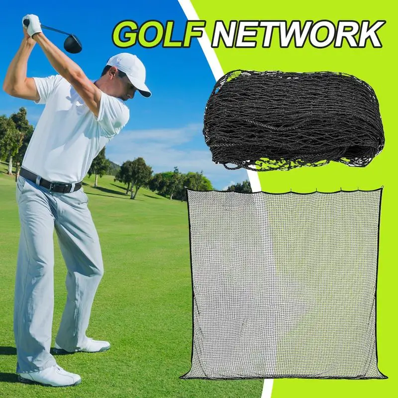 

Indoor Golf Net 3X3m Black Polyester Golf Ball Netting Heavy Duty Outdoor Simulator Net Net Return Sports Driving Net For