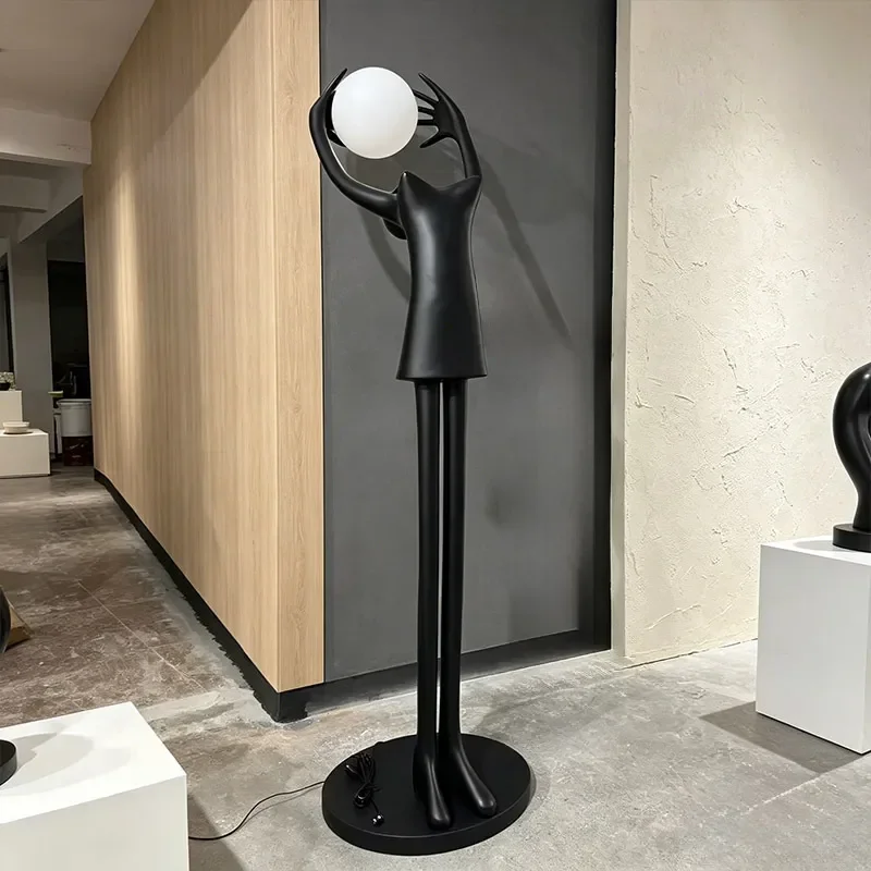 2026 New Nordic Creative Human Body Shaped Floor Lamp Modern Art Standing Light for Living Room Bedroom Home Decoration