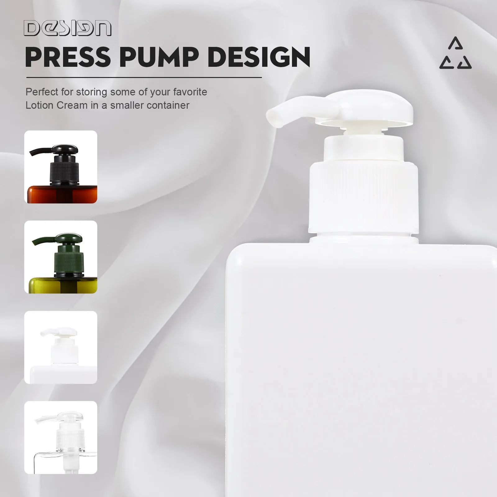 

4Pcs Press Pump Bottle Bundle Bpa Free Lotion Bottles for on The Go Use Refillable Travel Dispenser Container Set
