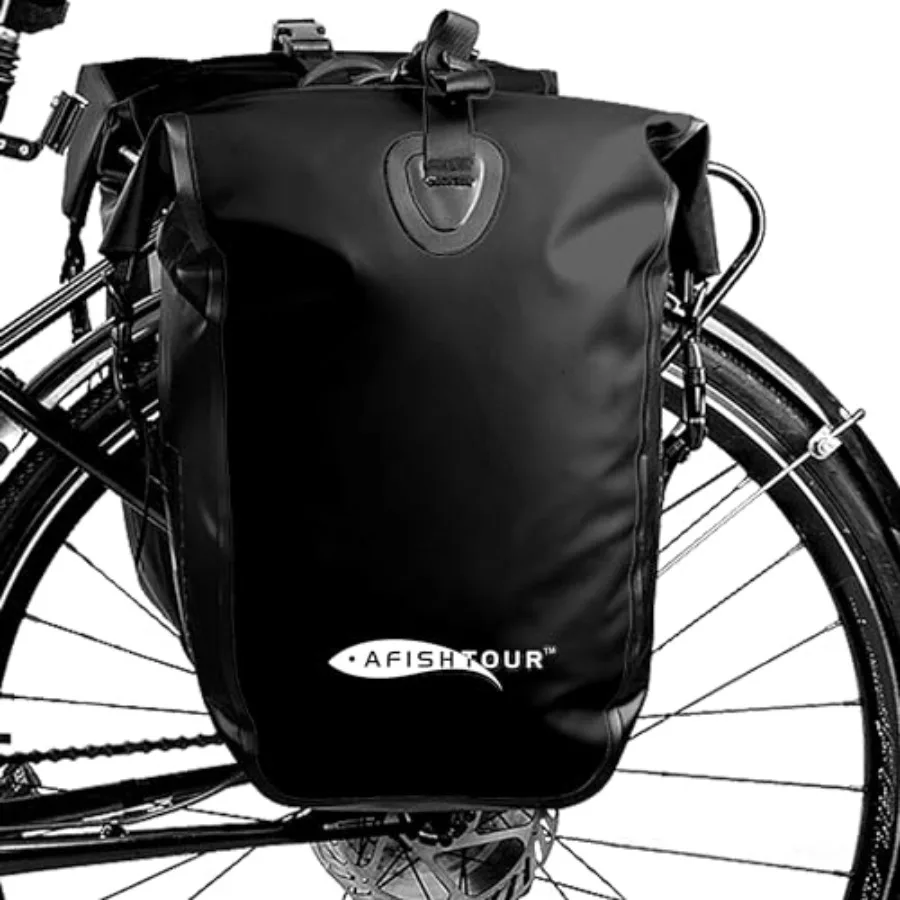 

Waterproof Bike Pannier - Saddle Bag for Bicycle Rear Rack - Bike Bag for Grocery Laptop 1 PCS