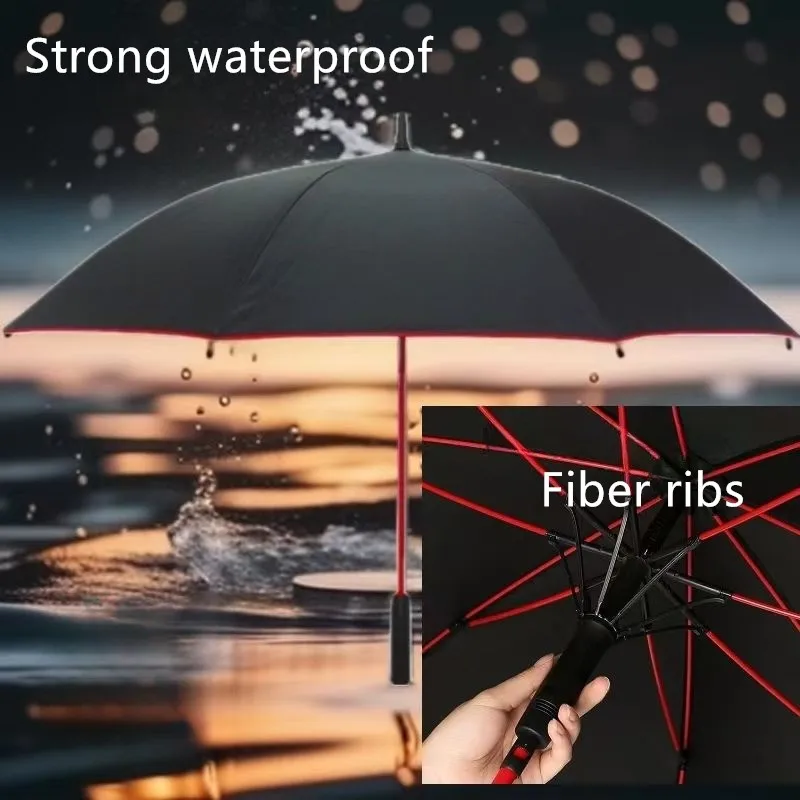 

For Mercedes-Benz Amg Dedicated Car Large Waterproof Sunscreen Red Bone Long Handle Gift Car LOGO Business Golf Umbrella