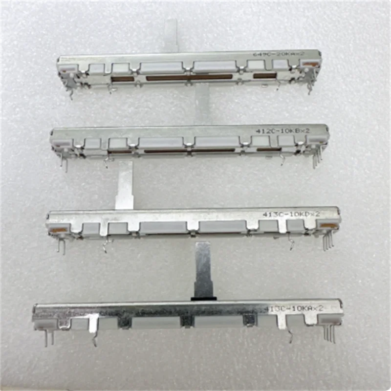 ALPS 75MM sliding potentiometer dual gang B10K D10K A20K suitable for Belinda mixing console