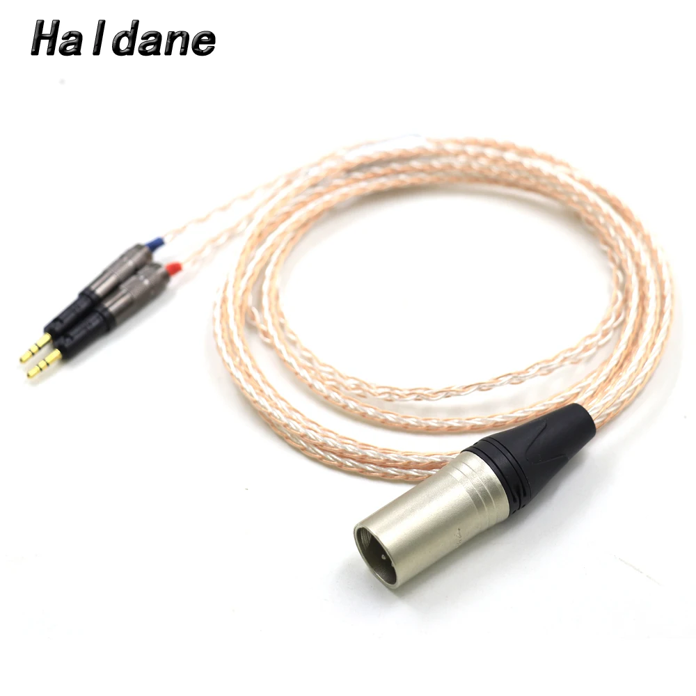 Haldane HIFI Single Crystal Copper Silver Mixed Headphone Upgrade Replace Cable For Technica ATH-R70X R70X R70X5 Earphone Cord