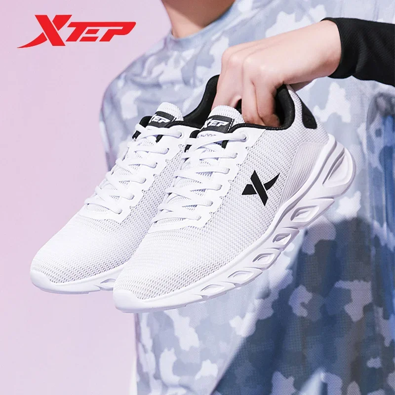 Xtep Running Shoes For Men 2020 Spring Sweat-Absorbing Sports Shoes Wear-Resistant Stability Sporty Sports Sneakers 880119115131