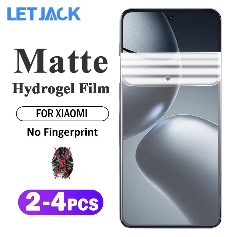 2-4Piece Anti-fingerprint Matte Hydrogel Film for Xiaomi 14T 13T 12T 11T Pro Screen Protector for Mi 15 14 13 12 Lite Not Glass