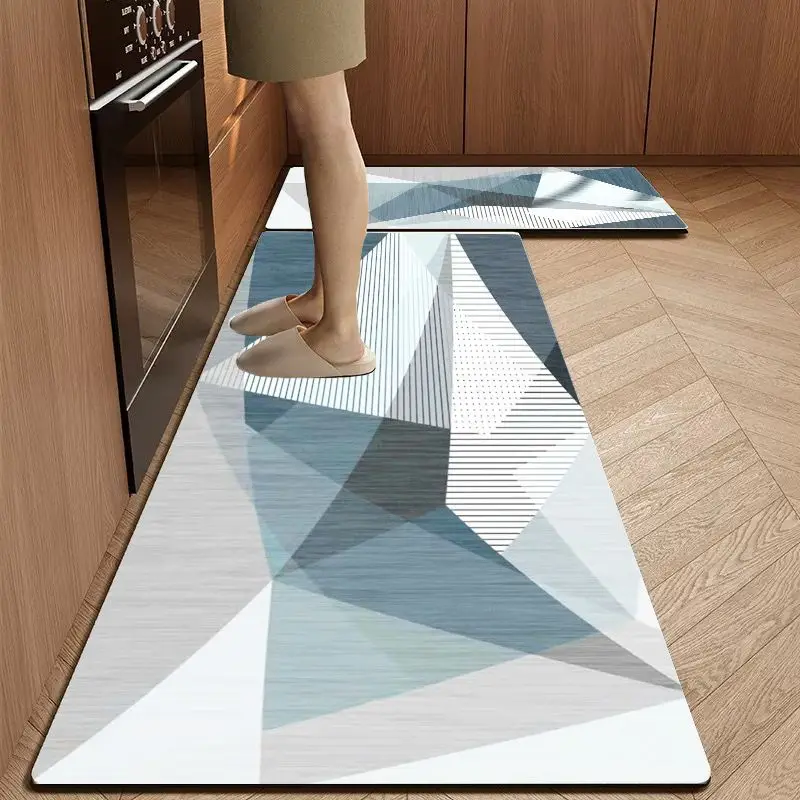 VIKAMA modern minimalist kitchen carpet non-slip oil proof entrance corridor floor mat laundry balcony carpet home decoration