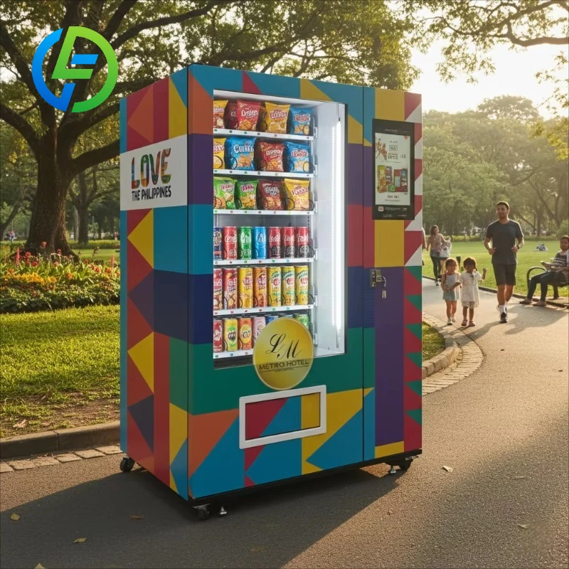 Customize Retail Drink Vending Machine for Sale Snack Vending Machine with Card Reader Refrigerated Soda Water Vending Machines